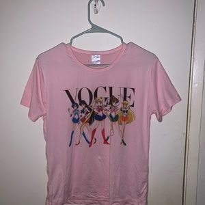 pink sailor moon tshirt